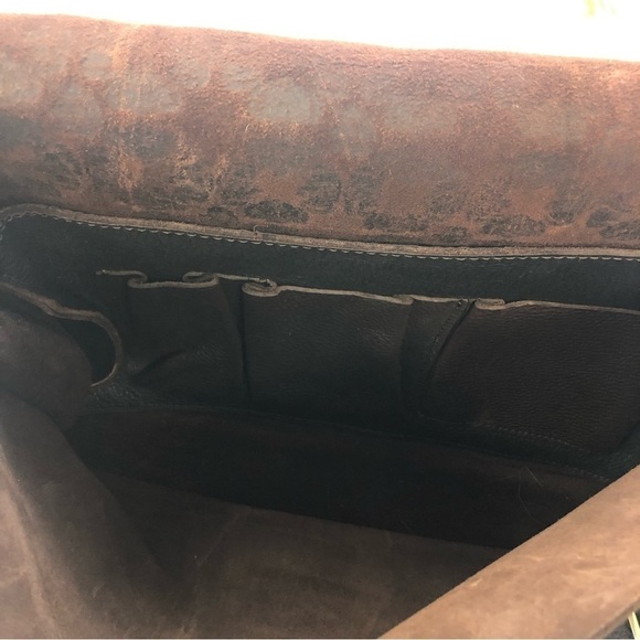 DUSSAULT brown leather Limited Edition Gene Simmons messenger bag - Picture 10 of 16